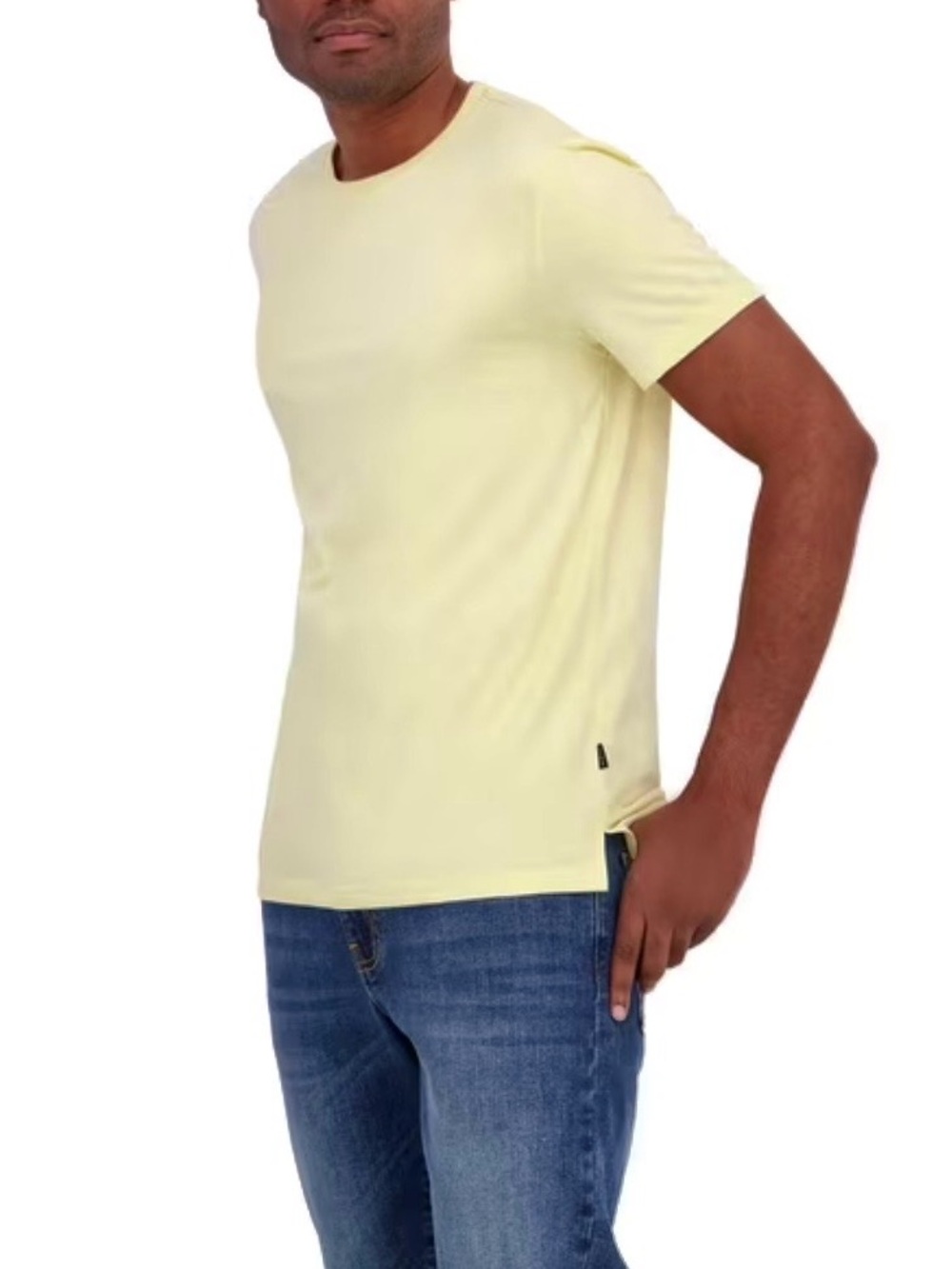 Lucky Brand Men's Yellow Short Sleeve Jersey T-Shirt, Size Large NEW